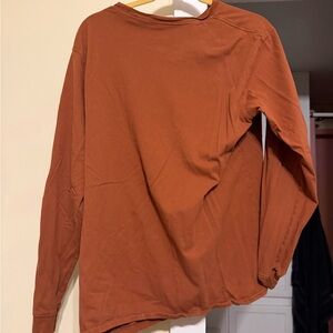 George Men's Burnt Orange Long Sleeve Shirt